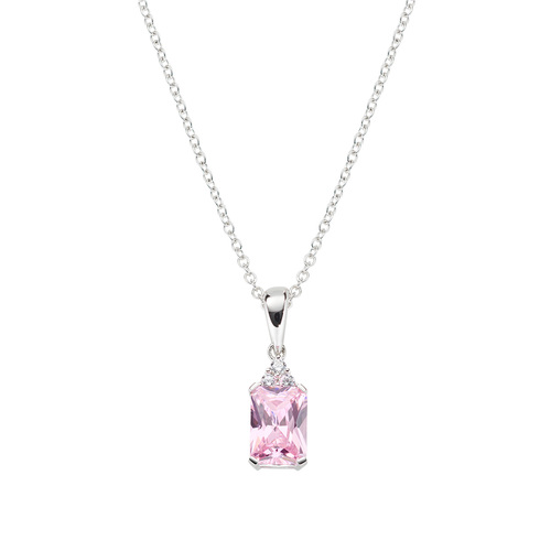 Collana Donna Amen In Argento 925 Con Zirconi Bianchi E Rosa
