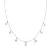 Collana Donna Amen In Argento 925 Silver Con Zirconi Bianchi Pendenti 4 - Verre Gioielli Collana Donna Amen In Argento 925 Silver Con Zirconi Bianchi Pendenti