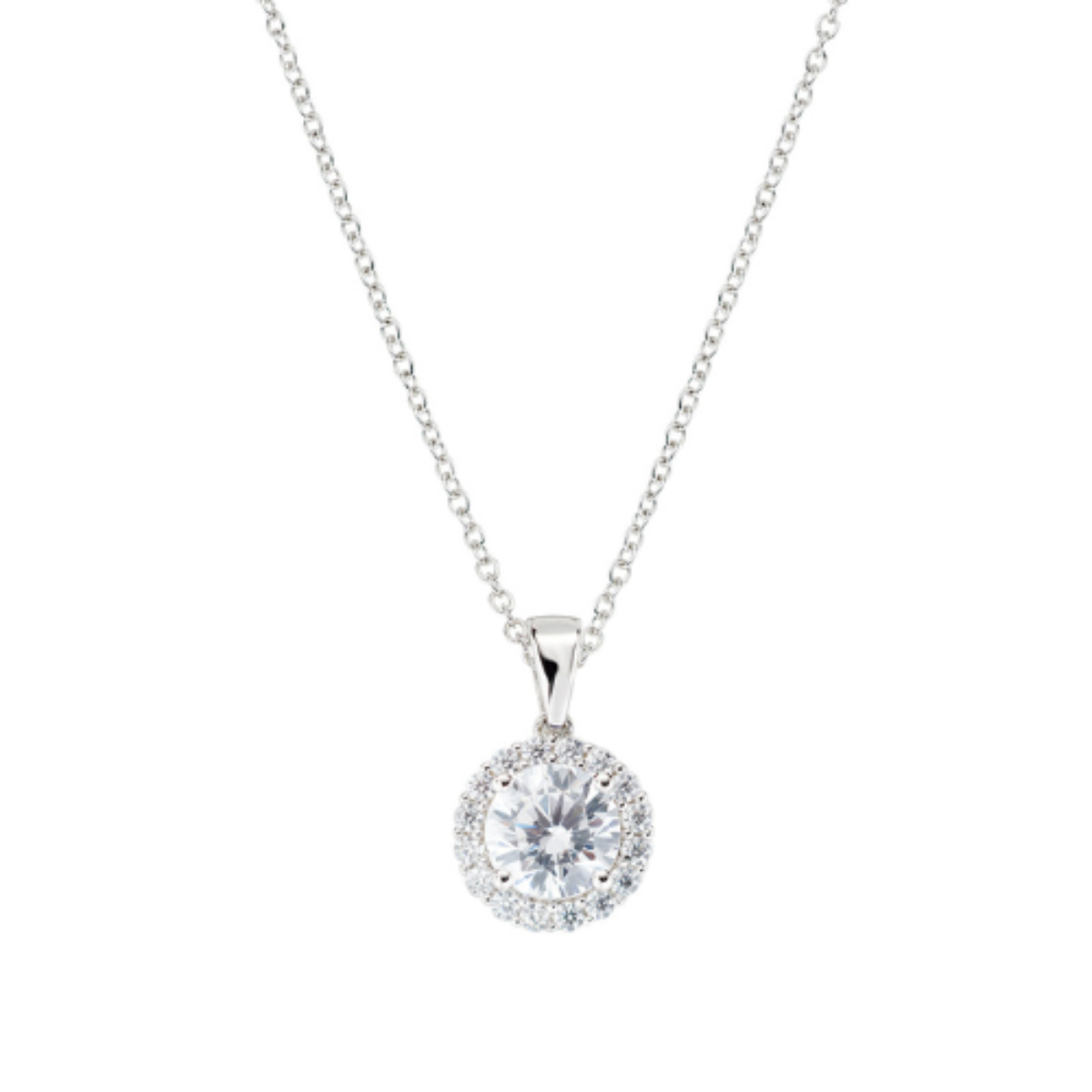 Collana punto luce Stroili in oro bianco e zircone