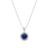 Collana Donna Amen In Argento 925 Con Zirconi Bianchi E Blu