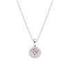 Collana Donna Amen In Argento 925 Con Zirconi Bianchi E Rosa