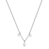Collana Donna Brosway Affinity In Acciaio E Cubic Zirconia Bianchi Pendenti