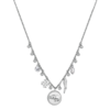 Collana Donna Chakra Brosway In Acciaio Con Elefante E Cristalli Con Pendenti