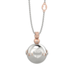 Collana Donna Chiama Angeli Nanan Con Boule In Argento 925 E Cuore Placcato Oro Rosa