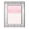 Cornice Baby Rosa Portafoto Nanan In Argento 925 Pvd E Orsetti