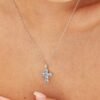 Charm Brosway In Argento 925 A Croce Con Cubic Zirconia Turchesi Fancy 2 Verre Gioielli - l'istituzione del gioiello