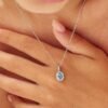 Charm Ovale Brosway In Argento 925 Con Cubic Zirconia Turchese E Bianchi Fancy 1 Verre Gioielli - l'istituzione del gioiello
