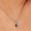 Charm Ovale Brosway In Argento 925 Con Cubic Zirconia Verde E Bianchi Fancy 2 Verre Gioielli - l'istituzione del gioiello
