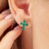 Mono Orecchino Donna Brosway A Croce In Argento 925 Con Cubic Zirconia Verdi Quadrati Fancy 5 - Verre Gioielli Mono Orecchino Donna Brosway A Croce In Argento 925 Con Cubic Zirconia Verdi Quadrati Fancy 1 Verre Gioielli - l'istituzione del gioiello