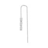 Mono Orecchino Saliscendi Donna Brosway In Argento 925 Con Cubic Zirconia Bianchi Fancy 1 - Verre Gioielli Mono Orecchino Saliscendi Donna Brosway In Argento 925 Con Cubic Zirconia Bianchi Fancy