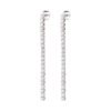 Orecchini Donna Amen Tennis Pendenti In Argento 925 E Zirconi Bianchi