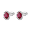 Orecchini Donna Brosway In Argento 925 Con Cubic Zirconia Rossi E Bianchi Fancy 1 - Verre Gioielli Orecchini Donna Brosway In Argento 925 Con Cubic Zirconia Rossi E Bianchi Fancy