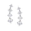 Orecchini Donna Pendenti Amen In Argento 925 Con Zirconi Bianchi