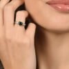 Anello Donna Luca Barra Regolabile In Acciaio Con Cristalli Bianchi E Cristallo Verde A Cuore 5 - Verre Gioielli Anello Donna Luca Barra Regolabile In Acciaio Con Cristalli Bianchi E Cristallo Verde A Cuore 1 Verre Gioielli - l'istituzione del gioiello
