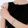 Bracciale Donna Luca Barra In Acciaio Con Stella E Cristalli Bianchi 1 Verre Gioielli - l'istituzione del gioiello
