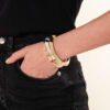Bracciale Donna Rigido Tubolare Unoaerre In Bronzo Dorato 5 - Verre Gioielli Bracciale Donna Rigido Tubolare Unoaerre In Bronzo Dorato 1 Verre Gioielli - l'istituzione del gioiello