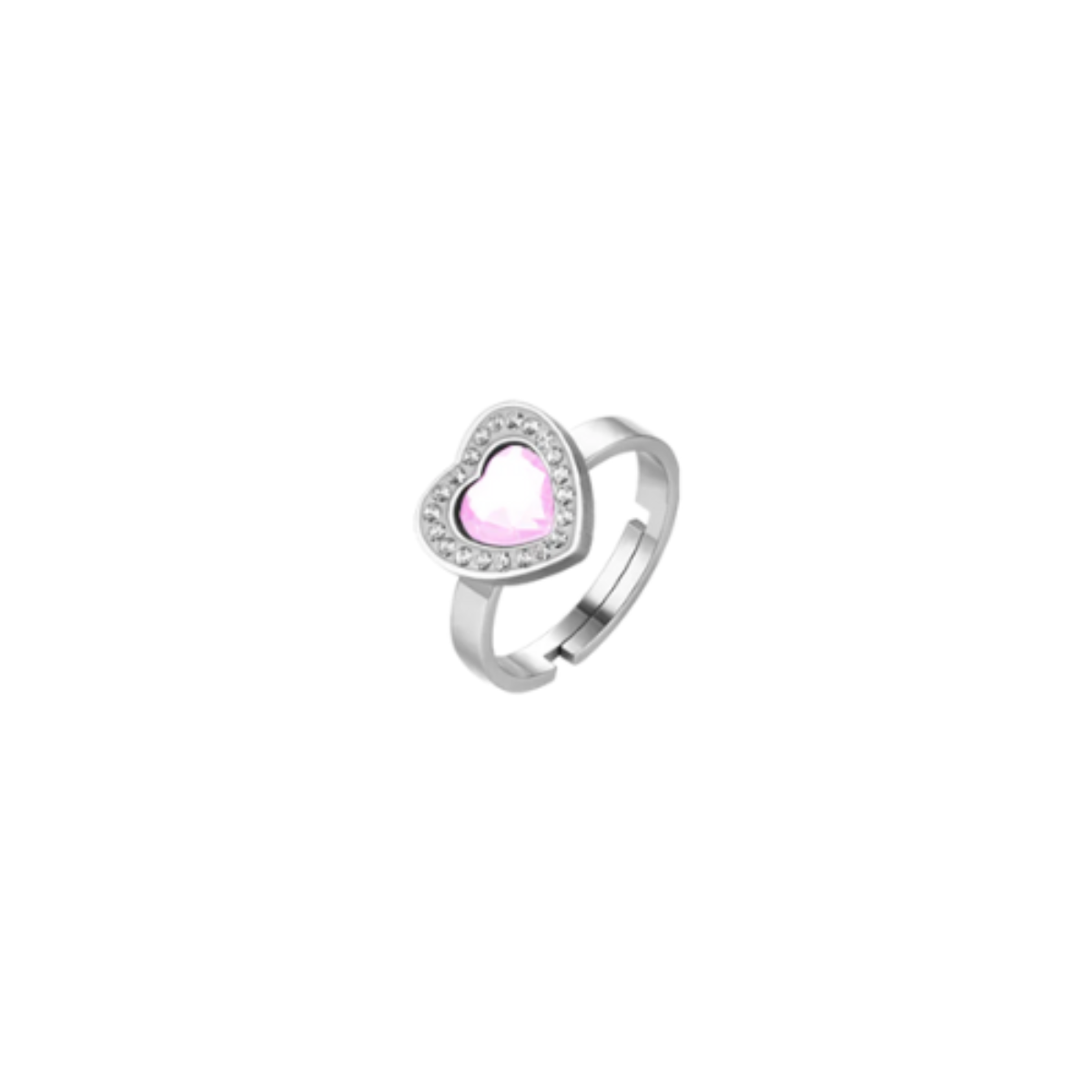 Anello Donna Argento 935 Con Rubino Rosa E Zirconi Bianchi, Stile Art Déco, Solitario Elegante