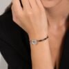 Bracciale Semi Rigido Donna Luca Barra In Acciaio Con Cristalli Bianchi A Cuore 1 Verre Gioielli - l'istituzione del gioiello