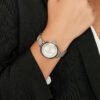 Orologio Donna Luca Barra Solo Tempo Al Quarzo In Acciaio Silver E Ceramica Nera Con Cristalli Bianchi 1 Verre Gioielli - l'istituzione del gioiello