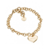 Bracciale Donna Liu Jo Con In Acciaio Dorato Con Cuore Pendente