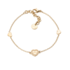 Bracciale Donna Liu Jo Con In Acciaio Dorato E Cuori Con Zirconi Bianchi 1 - Verre Gioielli Bracciale Donna Liu Jo Con In Acciaio Dorato E Cuori Con Zirconi Bianchi