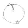 Bracciale Donna Liu Jo Con In Acciaio Silver E Stelle Con Zirconi Bianchi