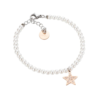 Bracciale Donna Liu Jo Con Perle E Stella Rosata Con Zirconi Bianchi