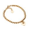 Bracciale Donna Liu Jo Con Sfere In Acciaio Dorato E Cuori Con Zirconi Bianchi 1 - Verre Gioielli Bracciale Donna Liu Jo Con Sfere In Acciaio Dorato E Cuori Con Zirconi Bianchi