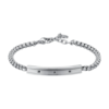Bracciale Uomo Luca Barra In Acciaio E Cristalli Neri 2 - Verre Gioielli Bracciale Uomo Luca Barra In Acciaio E Cristalli Neri