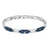 Bracciale Uomo Maserati In Acciaio Bicolore Silver E Blu 2 - Verre Gioielli Bracciale Uomo Maserati In Acciaio Bicolore Silver E Blu