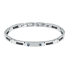 Bracciale Uomo Maserati In Acciaio Con Ceramica Nera E Ip Blu 2 - Verre Gioielli Bracciale Uomo Maserati In Acciaio Con Ceramica Nera E Ip Blu
