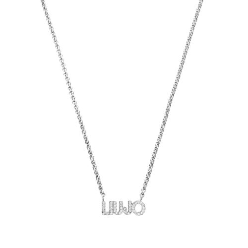 Collana Donna Liu Jo In Acciaio Con Logo Centrale 3 - Verre Gioielli Collana Donna Liu Jo In Acciaio Con Logo Centrale