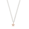 Collana Donna Liu Jo In Acciaio Con Perle E Stella Rosata Con Zirconi Bianchi