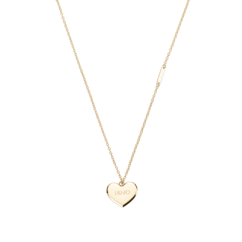 Collana Donna Liu Jo In Acciaio Dorato Con Cuore Pendente