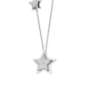 Collana Donna Luca Barra In Acciaio Con Stelle E Zirconi Bianchi 1 - Verre Gioielli Collana Donna Luca Barra In Acciaio Con Stelle E Zirconi Bianchi