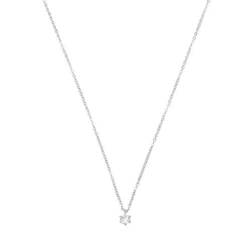 Collana Donna Punto Luce Liu Jo In Acciaio Con Zircone Bianco 3 - Verre Gioielli Collana Donna Punto Luce Liu Jo In Acciaio Con Zircone Bianco