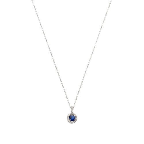Collana Donna Punto Luce Liu Jo In Acciaio Con Zircone Blu E Bianchi