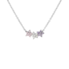 Collana Donna Stroili In Argento 925 Con Cristalli Bianchi Rosa E Lilla