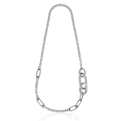 Collana Donna Unoaerre In Bronzo Rodiato Square 3 - Verre Gioielli Collana Donna Unoaerre In Bronzo Rodiato Square
