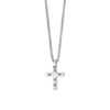 Collana Uomo Luca Barra In Acciaio E Cristalli Neri Con Croce 1 - Verre Gioielli Collana Uomo Luca Barra In Acciaio E Cristalli Neri Con Croce