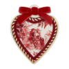 Cuore Piatto Natalizio Baci Milano In Porcellana Rossa Le Rouge