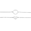Doppio Bracciale Donna Luca Barra In Acciaio Con Cuori