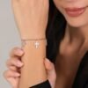 Bracciale Donna Luca Barra In Acciaio Con Croci E Cristalli Bianchi 1 Verre Gioielli - l'istituzione del gioiello