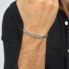 Bracciale Uomo Luca Barra In Acciaio Con Cristalli Bianchi 1 Verre Gioielli - l'istituzione del gioiello