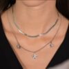 Collana Donna Luca Barra In Acciaio Doppio Filo Con Stelle E Zirconi Bianchi 5 - Verre Gioielli Collana Donna Luca Barra In Acciaio Doppio Filo Con Stelle E Zirconi Bianchi 1 Verre Gioielli - l'istituzione del gioiello