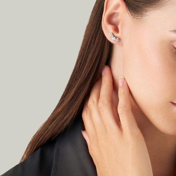 Elli Orecchini Donna Argento 925 – Cristallo Bianco A Goccia, Pendenti Scintillanti, Regalo Idea