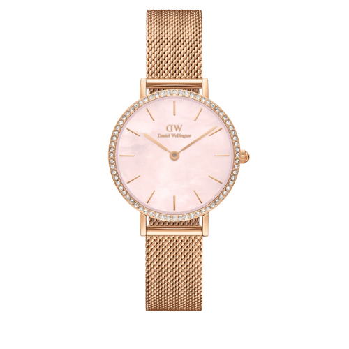 Orologio Donna Daniel Wellington Petite Bezel Pop In Acciaio Rosato E Cristalli 3 - Verre Gioielli Orologio Donna Daniel Wellington Petite Bezel Pop In Acciaio Rosato E Cristalli