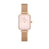 Orologio Donna Daniel Wellington Quadro Lumin Bezel Pop In Acciaio Rosato E Cristalli