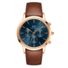Orologio Uomo Daniel Wellington Cronografo In Acciaio Rosato E Pelle St. Mawes 2 - Verre Gioielli Orologio Uomo Daniel Wellington Cronografo In Acciaio Rosato E Pelle St. Mawes