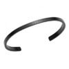Bracciale Rigido Daniel Wellington Unisex In Acciaio Nero 1 Verre Gioielli - l'istituzione del gioiello